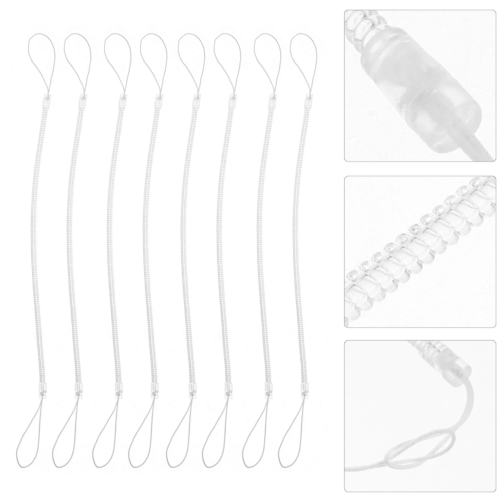 

8Pcs Stylus Pen Spring Rope Retractable Anti Lost Pen Lanyard Strap Hanging Leash for Stylus Touchscreen Phone