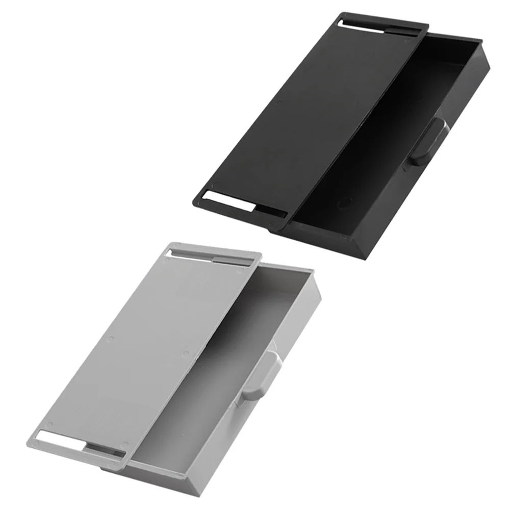 

2pcs Storage Office Under Organizers Desk Organizer Accessories Drawer Hidden Under Desk Large Capacity ABS Material