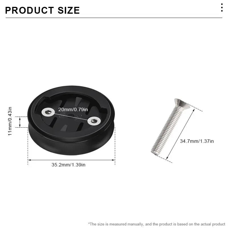 ESLNF Aluminum Alloy Bicycle Computer Holder for Garmin GPS Speedometer MTB Bike Stopwatch Stem Top Cap Mount Bracket Support - view 5
