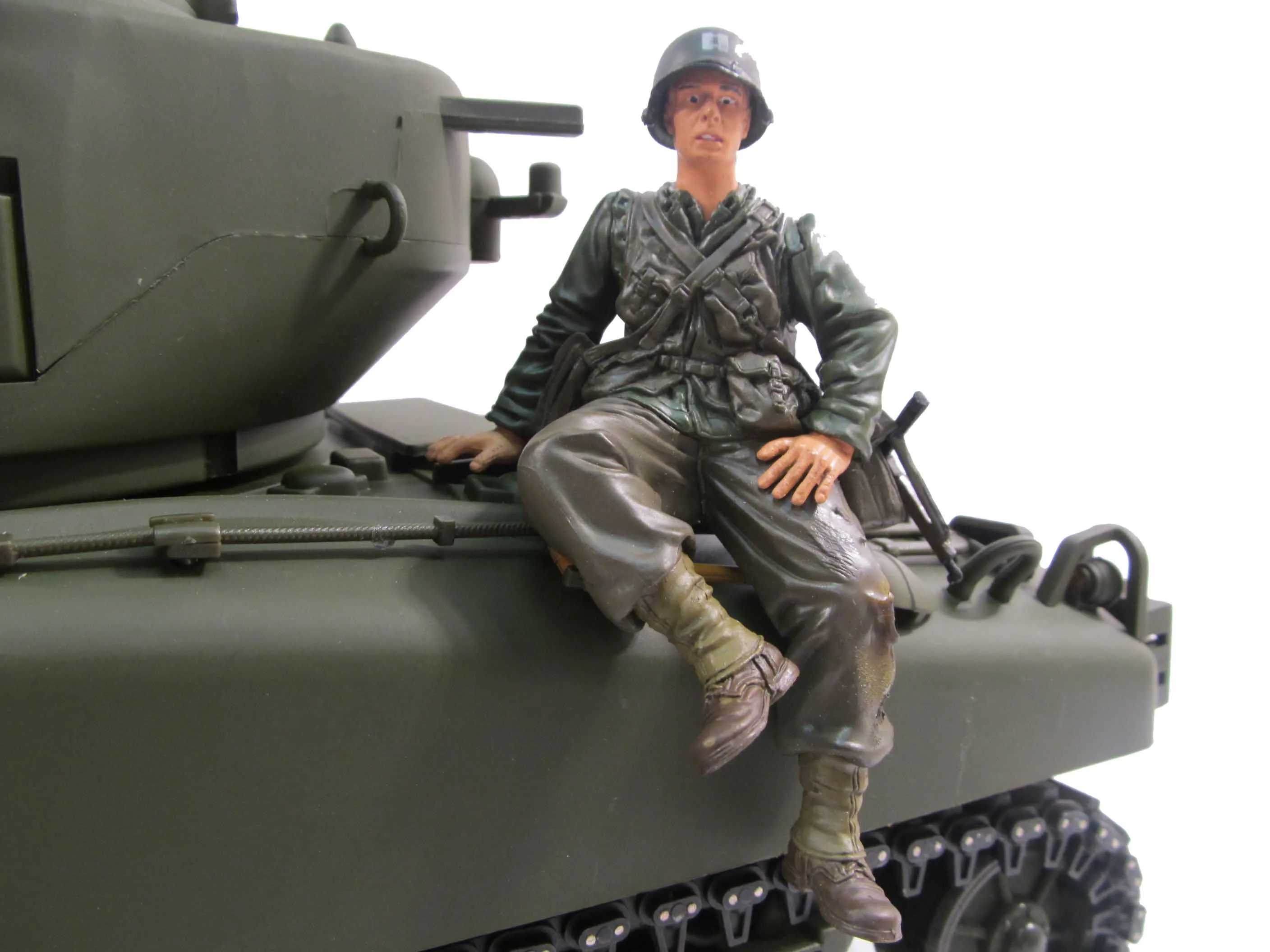 

Tamiyaya HengLong MATO 1/16 RC Tank WWII US American Resin Soldier Commander Figurine MF2003 TH00922