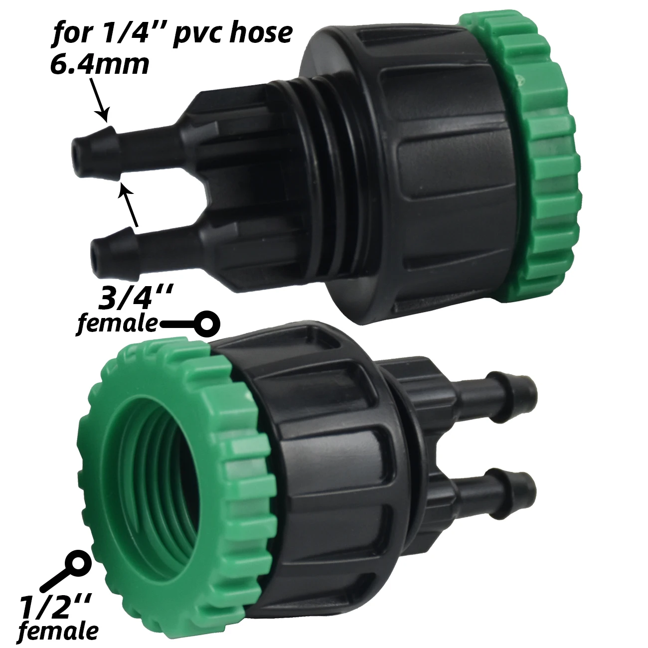 KESLA 1-4pcs Garden Tap Hose Splitter Adapter 2-Way 4-Way Connector 1/2'' 3/4'' to 1/4'' 3/8'' 1/2'' 16mm Pipe Barb Tubing Tool