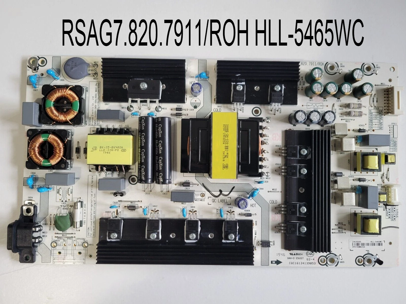 

Original Power Supply Board RSAG7.820.7911/ROH HLL-5465WC fits LC-65Q6020U LC-65Q620U LC-65Q7000U LC-65Q7300U LC-65Q733 TV Parts