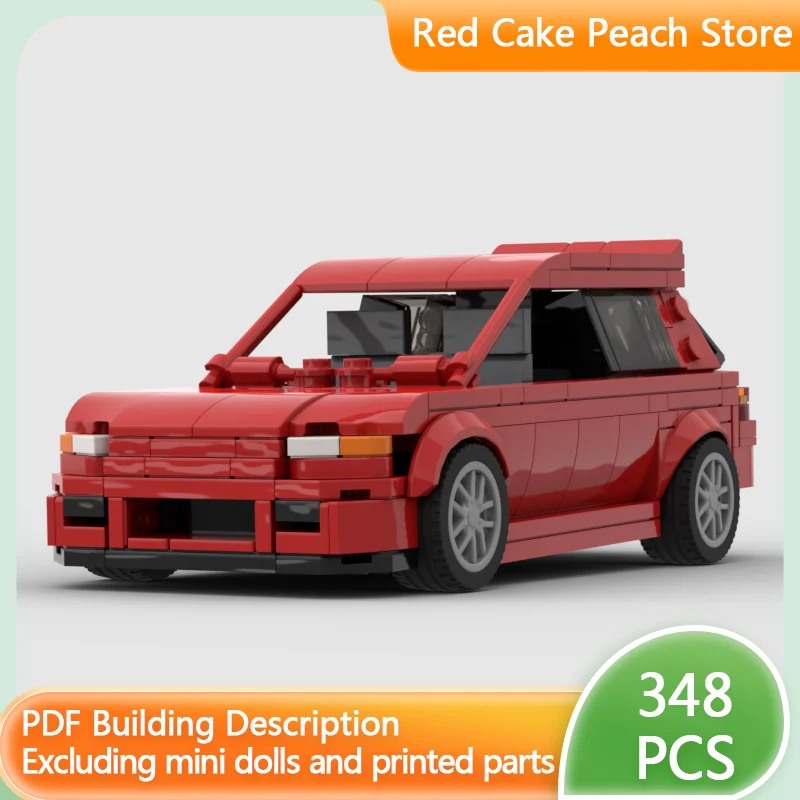 

Модель скоростного гоночного автомобиля MOC, строительные кирпичи, компактный хэтчбек, модульная технология, детские праздничные подарки, сборка игрушек, костюм