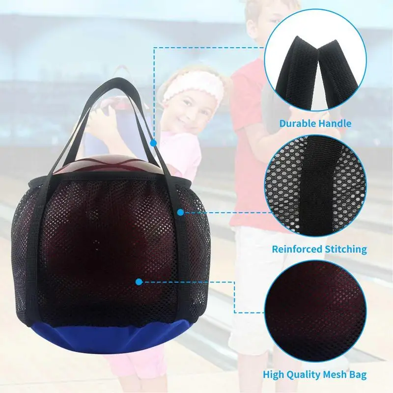 Portable Bowling Ball Bags Bowling Ball Holder With Handle Sport Pocket Tote Equipment Pouch For Women Men Gym Exercise 1 Ball