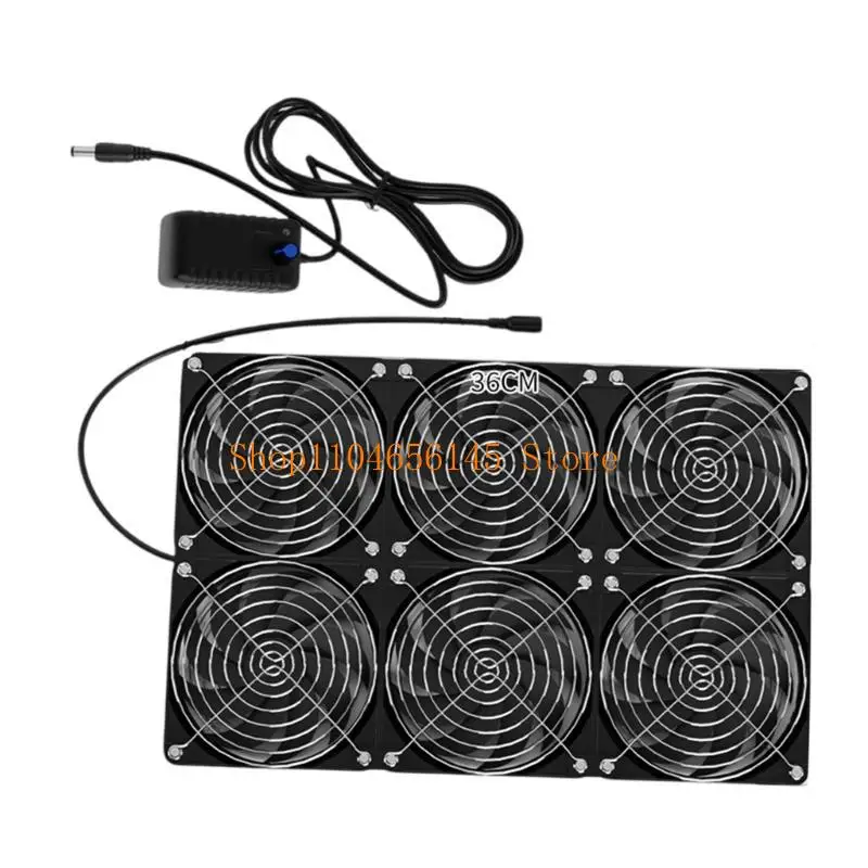 652F Versatile 12V Router Cooling Fan For Router Cabinets And Animal Shelters