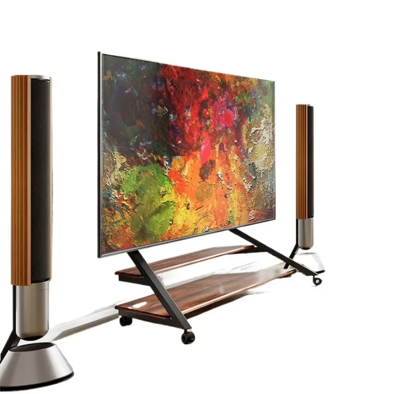 Mobile TV bracket Floor-to-ceiling 75-100 inch TV stand Suitable for Redmi Sony Huawei Skyworth Hisense TCL Floor-to-ceiling TV