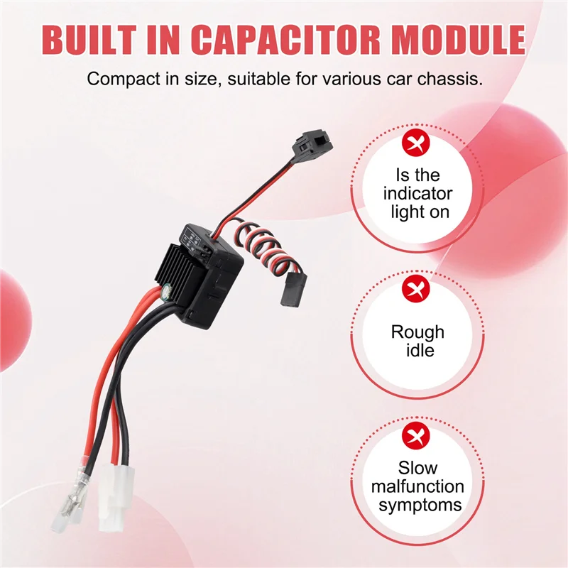 

ODIES-RC 1060 Матовый ESC 60A 2-3S Lipo Водонепроницаемый электрический регулятор скорости для радиоуправляемого автомобиля, грузовика, лодки, осевого/Traxxas/Tamiya