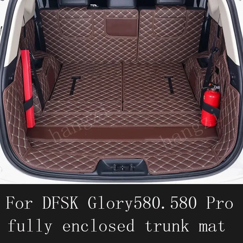 For DFSK Glory 580 fully enclosed trunk mat DFSK Glory 580 Pro (7 seats) fully enclosed trunk mat 2017-2022 edition auto parts