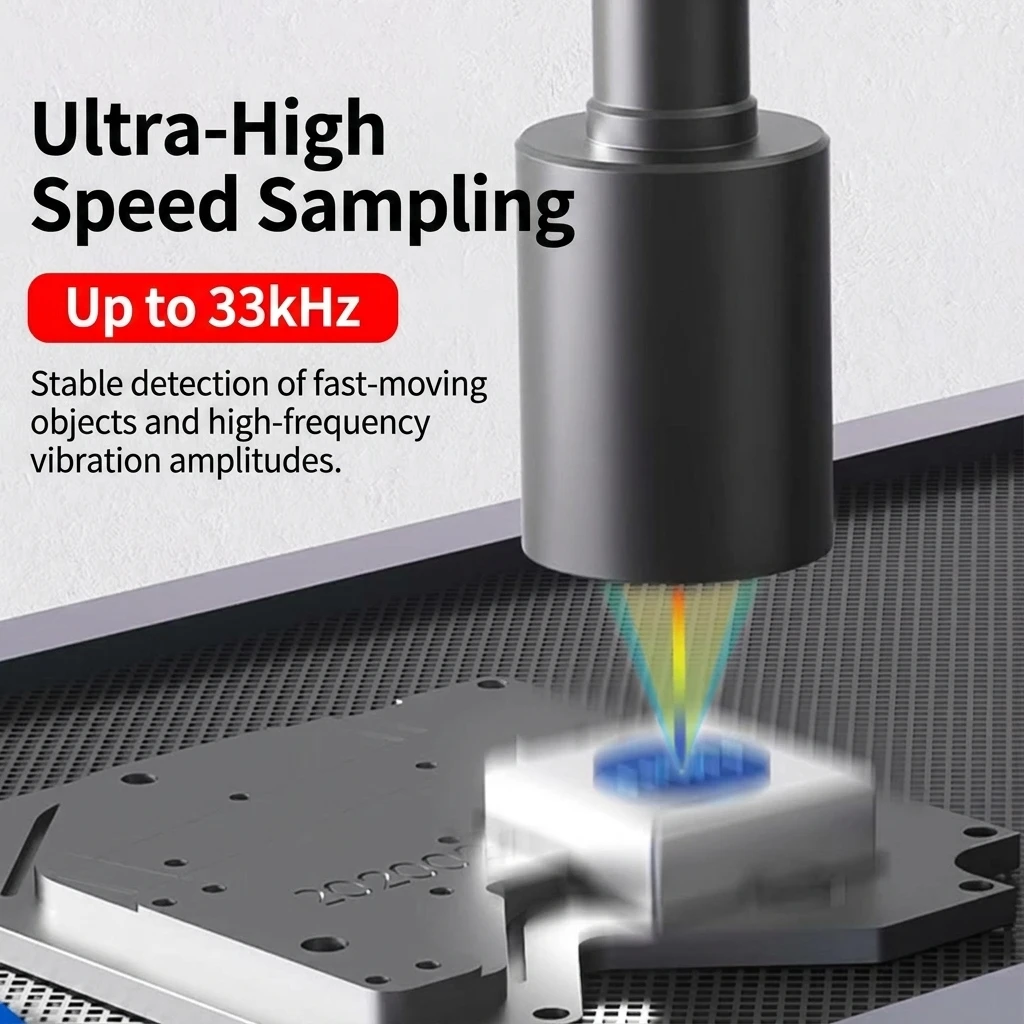 High Precision Optical 33kHz Switch Spectral Confocal Displacement Ranging Sensor Transparent Glass High Low Thickness Detection