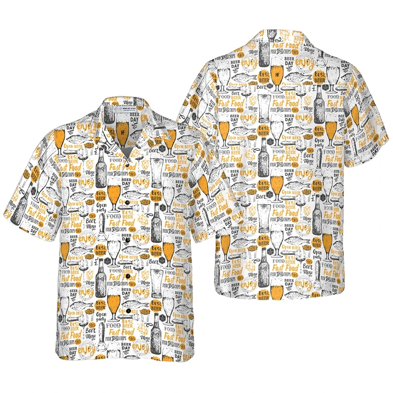 

2025 Summer Animal Fish Men Hawaiian Shirt 3d Oil Painting Style Shirt For Men Fashion Hawaiian Shirts Beach Breathable Shirts