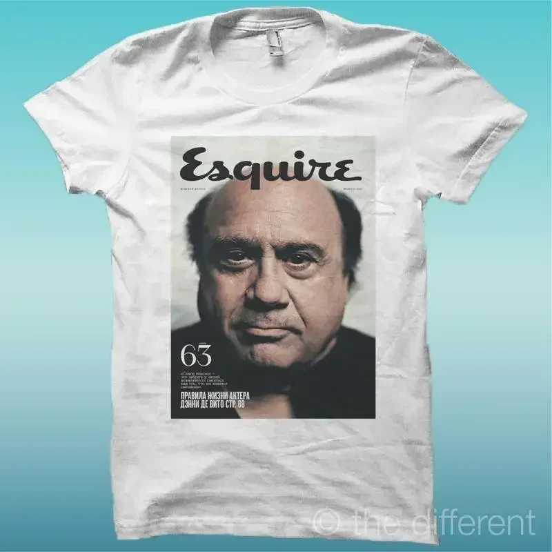 T-SHIRT DANNY DE VITO Couleur Blanche La Joie D'Avoir Mon Neuf