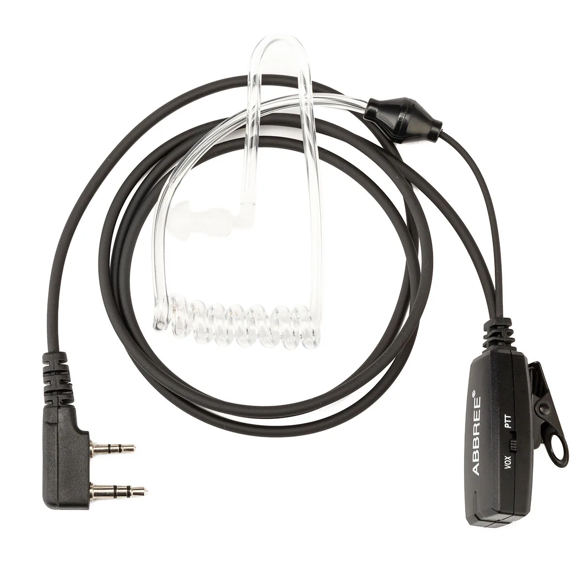 ABBREE Walkie Talkie Earpiece Air Acoustic Tube Headset VOX 2 Pin For Baofeng UV5R UV-32 DM-32 UV-5RH BF-888S Two Way Radio