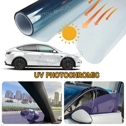 PET 3.5Mil UV Blocking Nano Ceramic Car Photochromic Film Windshield Heat Sunlight Control Auto Polarized Solar Window Tint Film