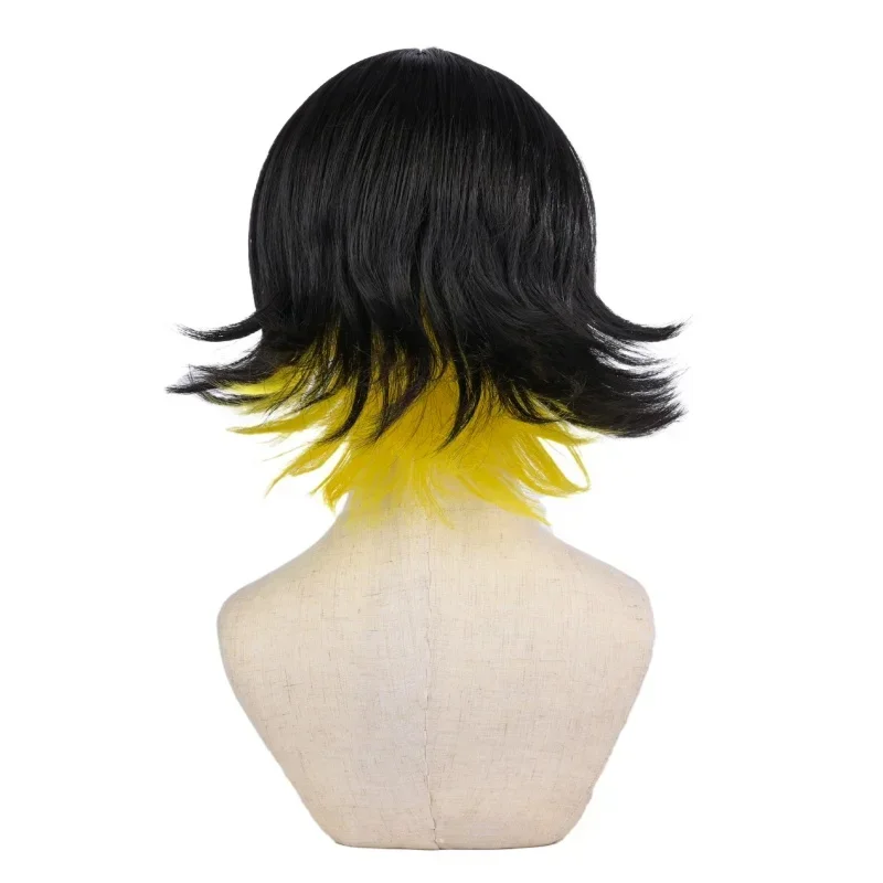 Parrucca Cosplay Anime Blue Lock Bachira Meguru per Uomo e Donna, Accessorio per Feste e Performance, Unisex, per Halloween