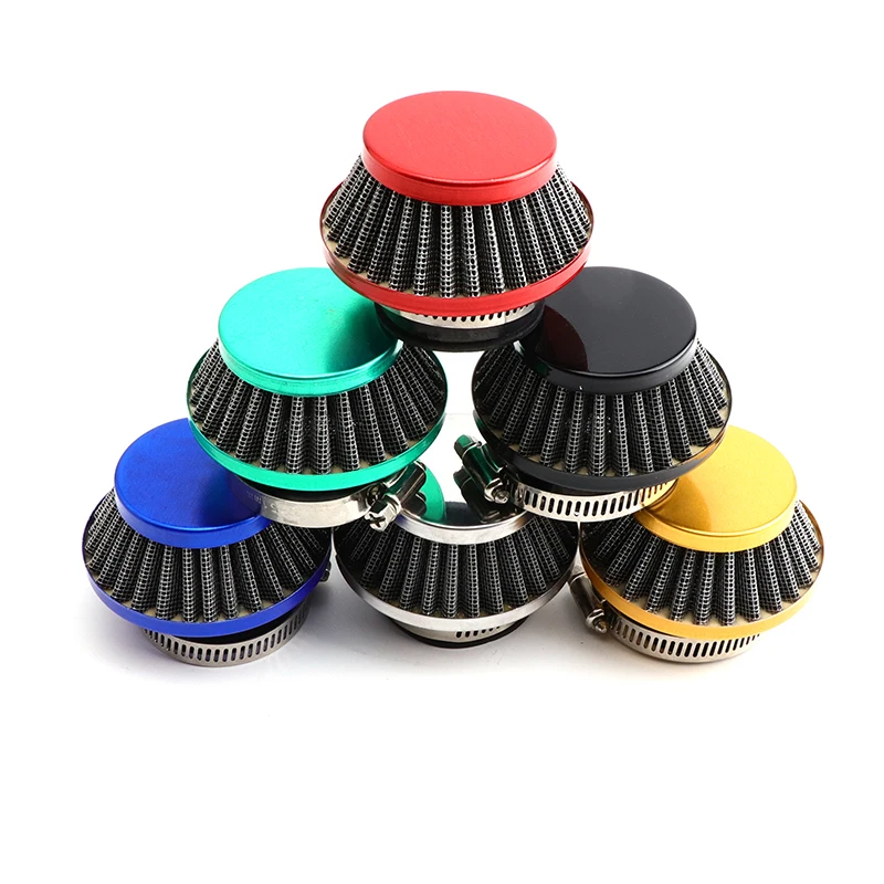 Universal 35mm 38mm 42mm 44mm Air Filter Clearner For Gas Motorized Bicycle Push Mini Moto Pocket Bike ATV Quad Motorcycle Parts