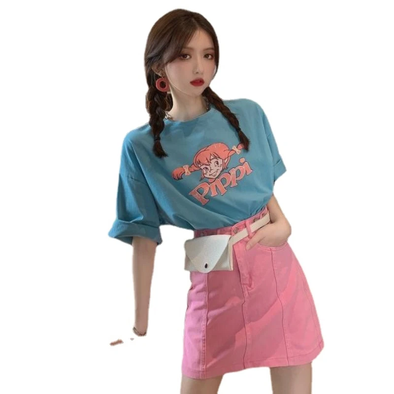 

Suit Skirt Women's Summer Dress 2024 New Korean Version Short-sleeved Top + Skirt Goddess Two-piece Set