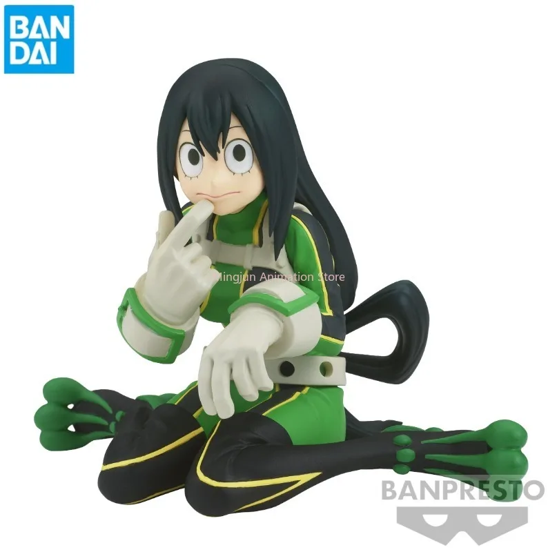 In Stock Original Anime My Hero Academia Asui Tsuyu FROPPY Figure PVC Toy Action Figure Breaking Time 9cm Bandai Collection Gift