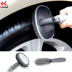 KMIND Car Wheel Brush Tire Cleaning Brushes Tools Car Rim Scrubber Cleaner Duster Motorcycle Truck Wheels Car Detailing Brush