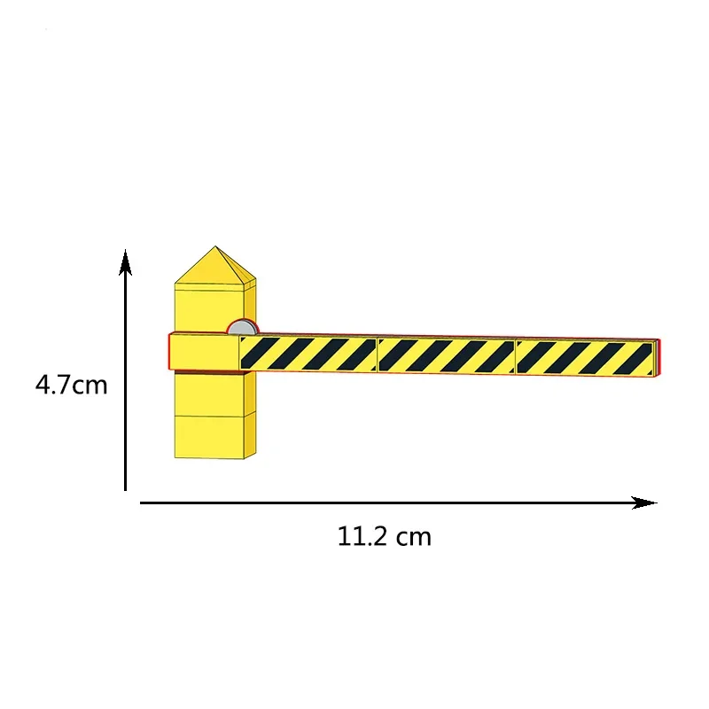 MOC Block parts Package City Rail Rail rail aisle guardrail Parking pole fence Building blocks