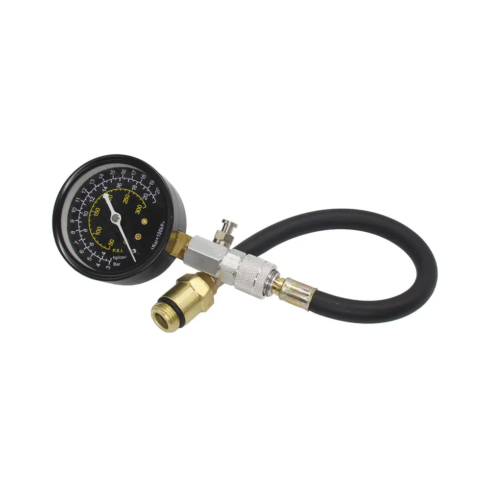 1pc Car Engine Cylinder Compressions Test Tool 0-300PSI Pressure Gauge Check Tester Air Pressure Diagnostic Repairing Tool Kit
