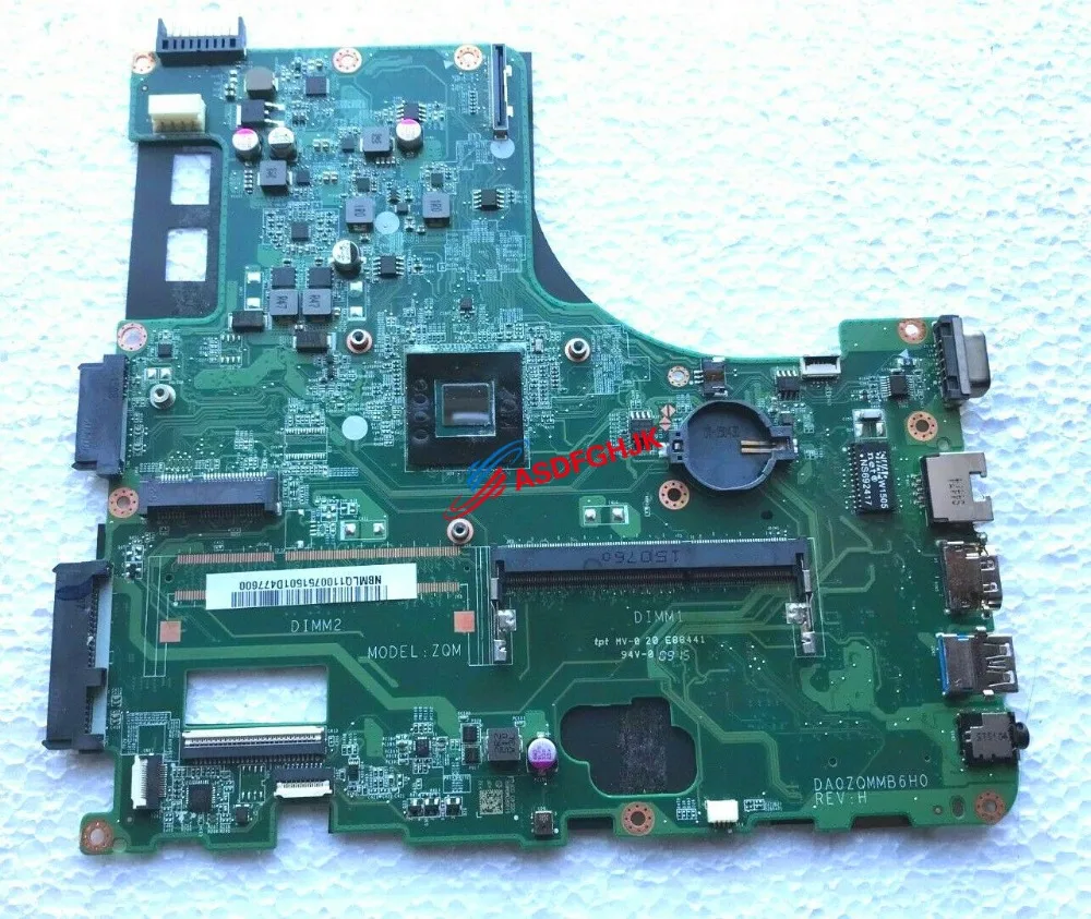 

Original FOR Acer Aspire E 14 E5-411 LAPTOP Motherboard Rev:H DA0ZQMMB6H0 Tested Fast Shipping