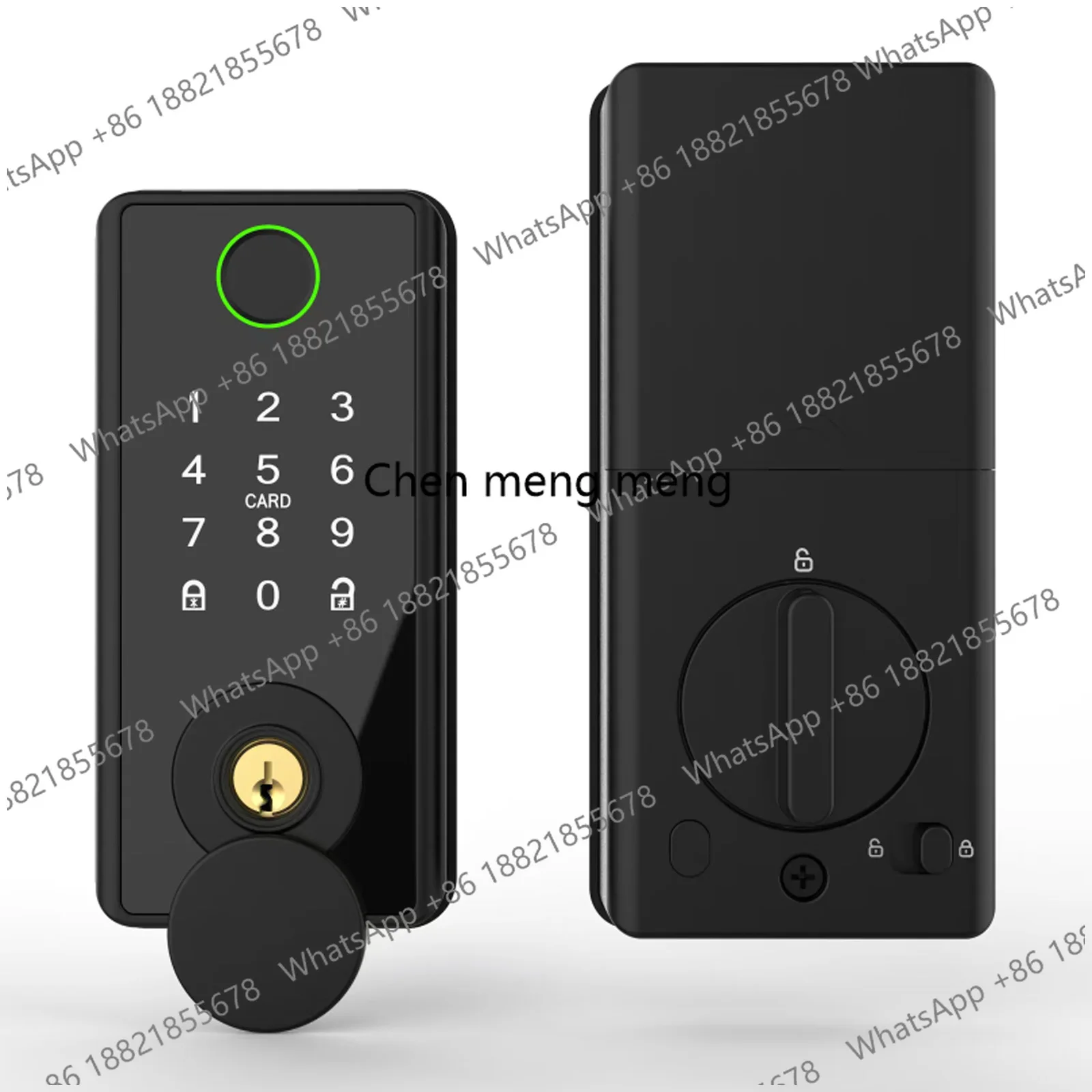 

Электронный смарт-замок для деревянных дверей с Bluetooth, сканером отпечатков пальцев и функцией защиты от граффити, полностью автоматический, с функцией удержания в замкнутом состоянии.