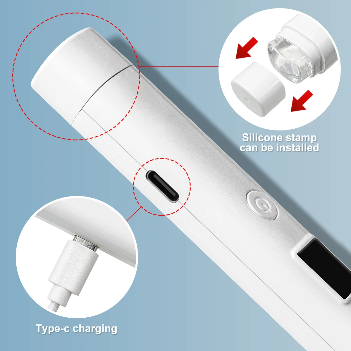 LIMEGIRL Mini LED UV Nail Lamp Rechargeable Gel Polished LED Nail Lamp Retractable Display Timer USB Socket Art Nail Lamp