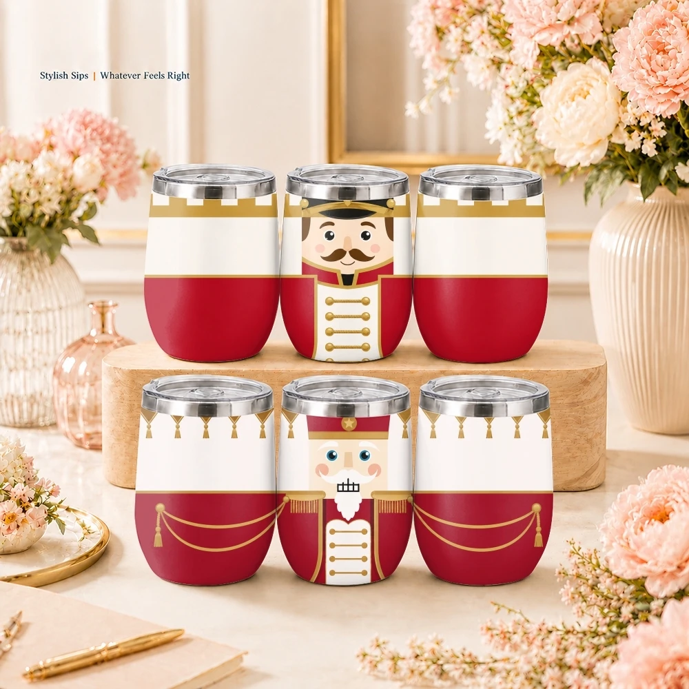 Royal Toy Soldier Art Vacuum Flasks 12oz Insulated Stainless Steel Mug with Lid Double Wall Coffee Drink Cup Travel Tumbler