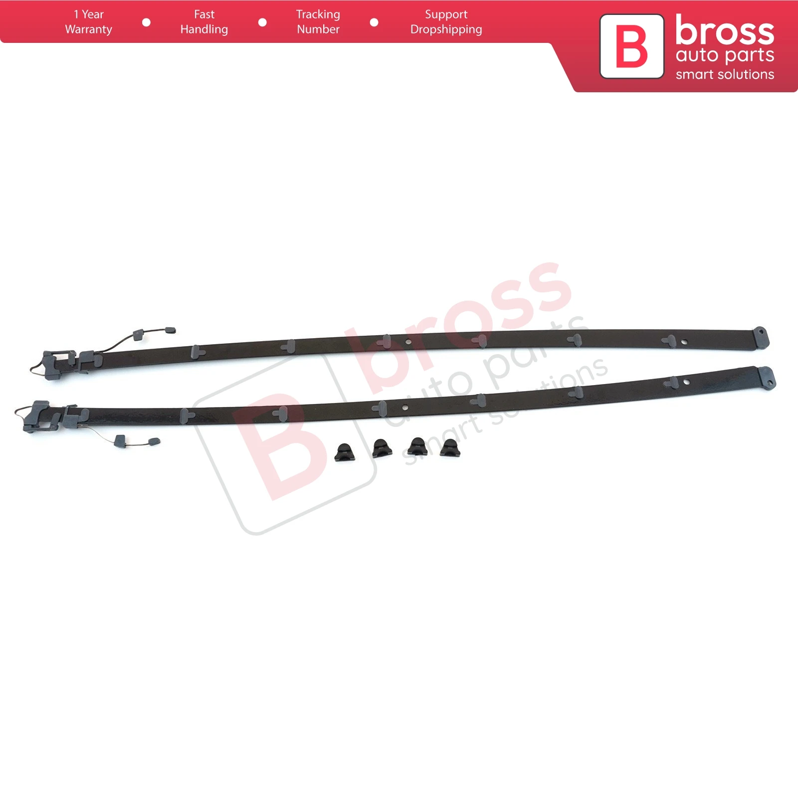 BSR593 Panoramic Sliding Roof Sunroof Rail Frame Glass Slider Guide Repair Set for Mercedes C Class W205 Left Right Lenght 57 cm