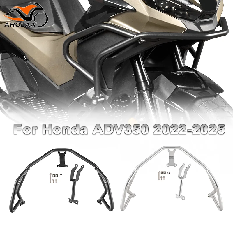 

For Honda ADV350 ADV 350 Upper Engine Crash Bar Guard Stung Cage Motorcycle Accessories 2022-2025 2024 2023 Stainless Steel