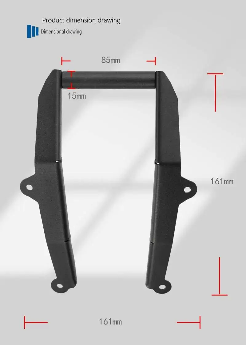 For F750GS Motorcycle Multifunctional Navigation Fixed Bracket Sturdy Welded Structure Mobile Phone Support Bar Set view 4