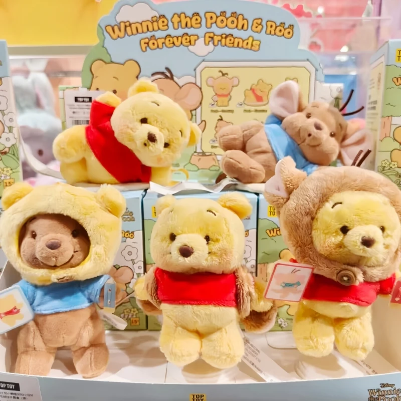 

Hot Original Top Toy Winnie The Pooh & Roo Forever Friends Series Blind Box Kawaii Plush Pendant Mystery Box Anime Kid Gifts