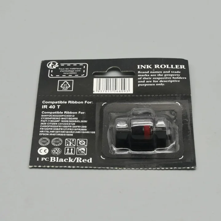 

12PackS IR40T IR-40T IR40 IR-40 Ink Roller Compatible Printer Ribbon for Casio FR 2550 2500 HR100 HR150 HR7 HR8 HR16