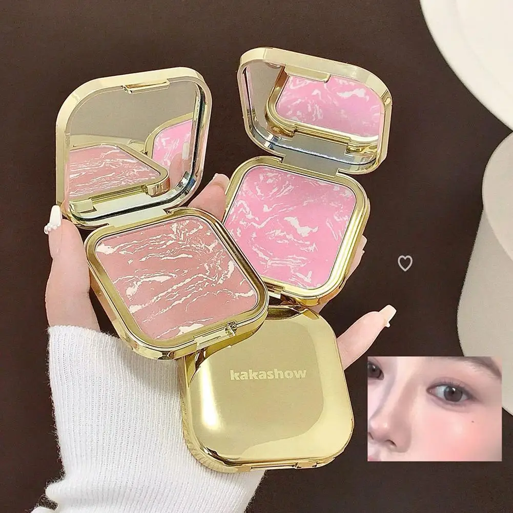 Water Light Peach Gradient Baked Blush Blush Milk Pink Cream Waterproof Brighten Natural Makeup Cheek Tint Contouring Face N5P1