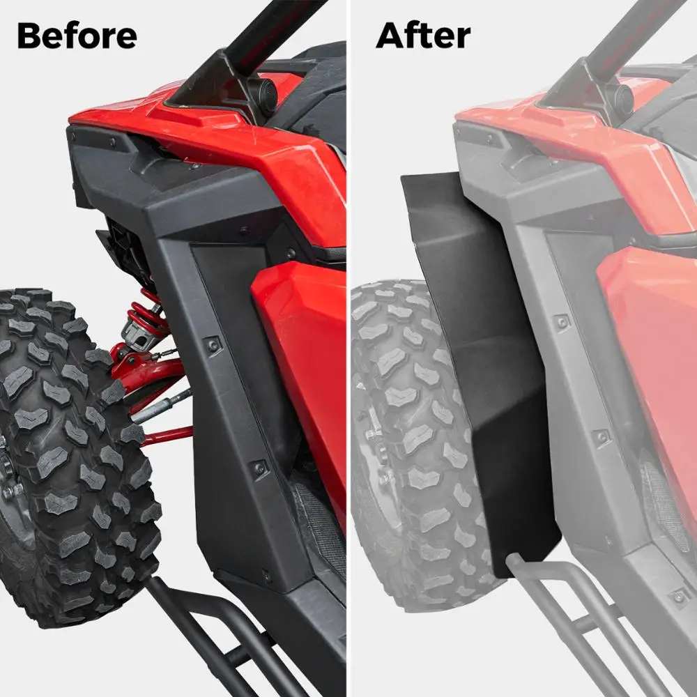 UTV RZR PRO XP Front Traseiro Fender Flares, Kit Mud Flaps, Compatível com Polaris RZR PRO XP / RZR PRO R/ RZR Turbo, 2020 a 2025