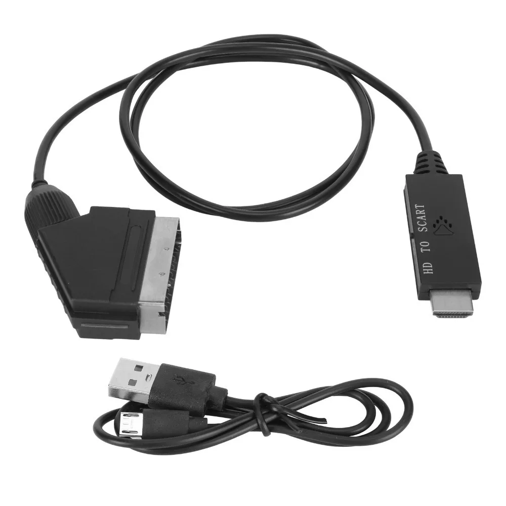 

Support PAL NTSC HD Multimedia Interface Cable HD Digital Multimedia Interface SCART Converter Adapter for TV VHS VCR DVD