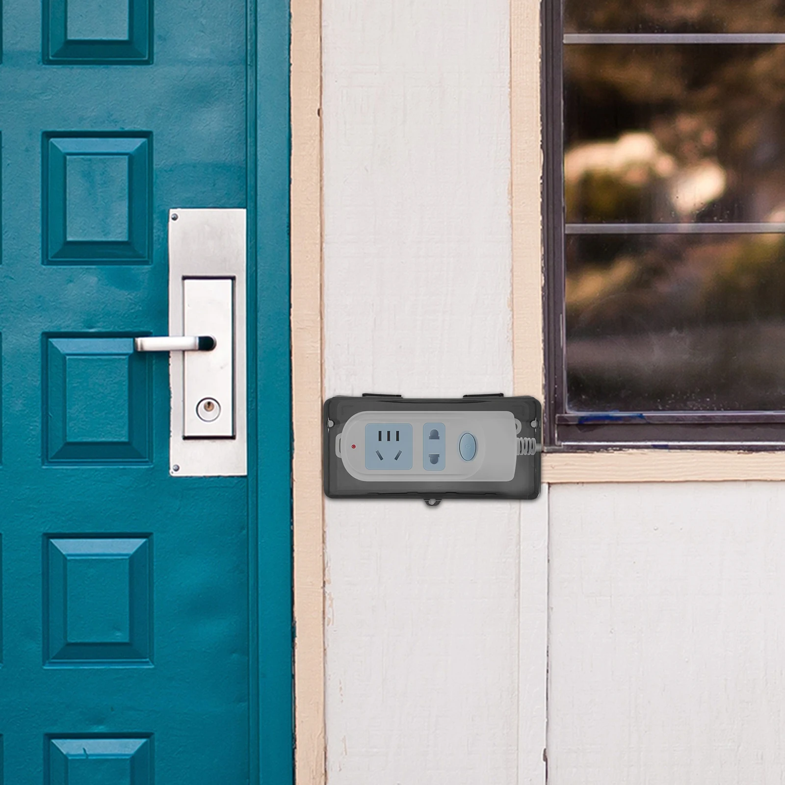 Waterproof Box for Plug and Drain Outlet Cover Outdoor Extension Cord Electrical Panel Windproof Childproof Plastic Protector