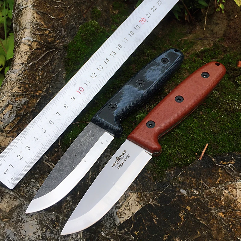 [Minghong Brother] naprawiono ostrze Bushcraft nóż Full tang polowanie Scandi proste noże Camping tactical Survival nóż narzędzie