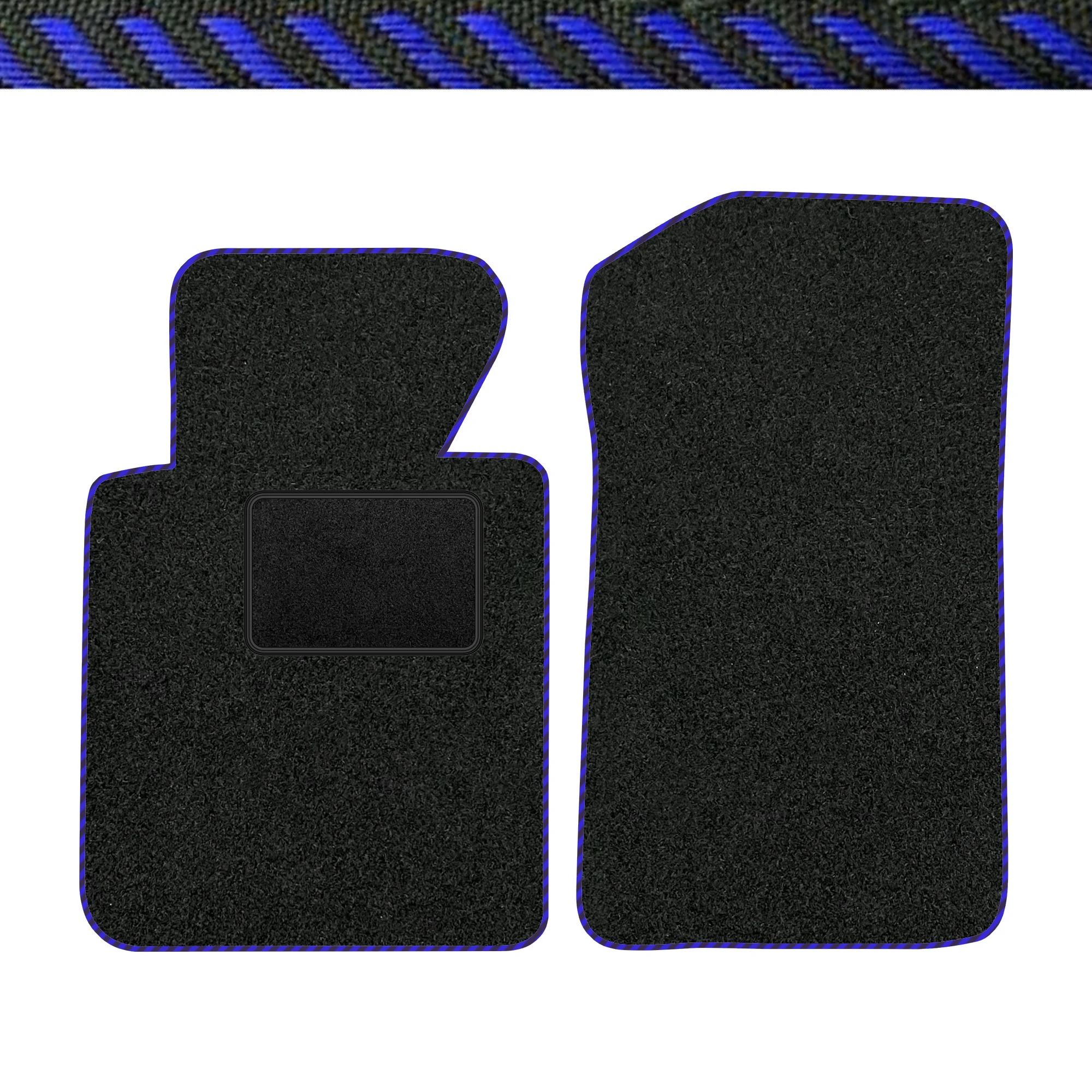 Velours vloermatten voor de Chevrolet Spark IV (2015-22) en de Opel Karl (2014-19).