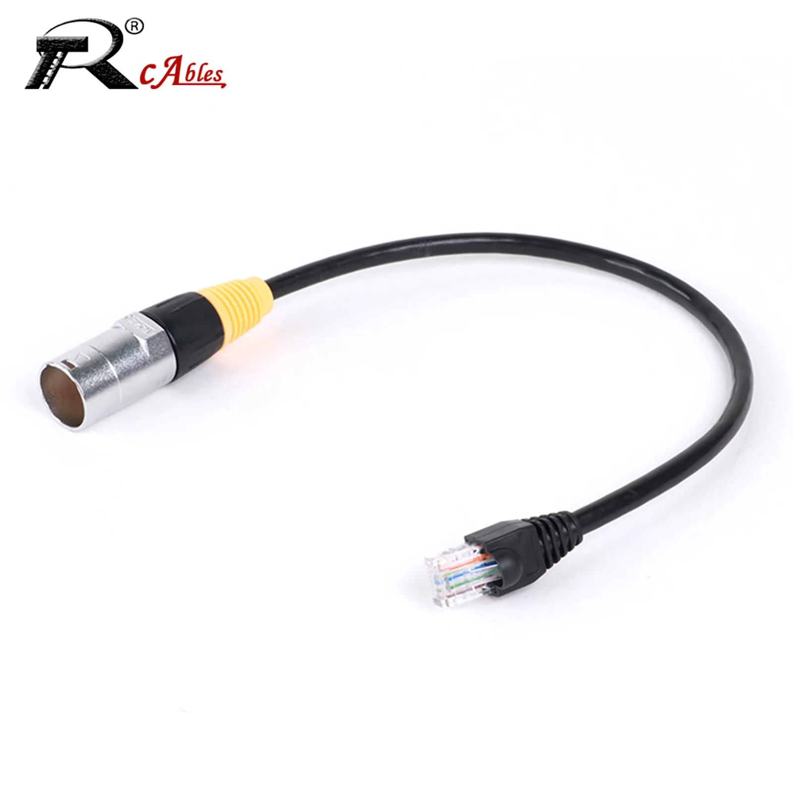 1PC High Speed 1000Mbps CAT6 Stage Ethercon RJ45 8P8C UTP Cable Cord Both Ends with Unshielded Zinc Alloy Connectors 0.3M-100M