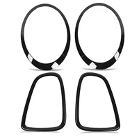 Embellecedor de marco de luz trasera, cubierta de bisel de faro, cubierta envolvente para BMW Mini R56 R57 R58 R59 Cooper S JCW 2007-2015, accesorio embellecedor para coche