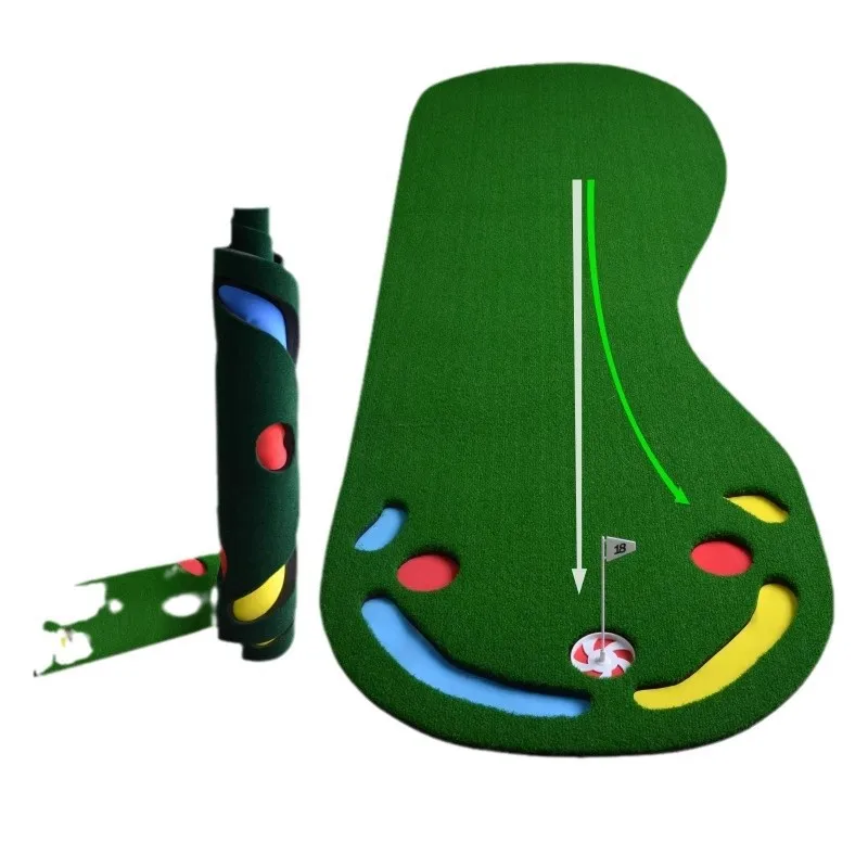 

Golf putter practice blanket, indoor and outdoor big foot mini green, home office golf putter training mat