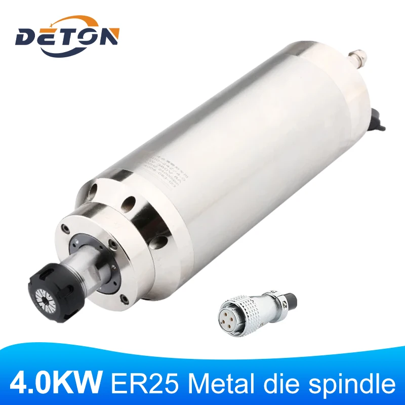 

Water Cooled Spindle Motor 4kw ER25 380V D110*270mm CNC Spindle Motor Suitable For Metal Engraving/Milling