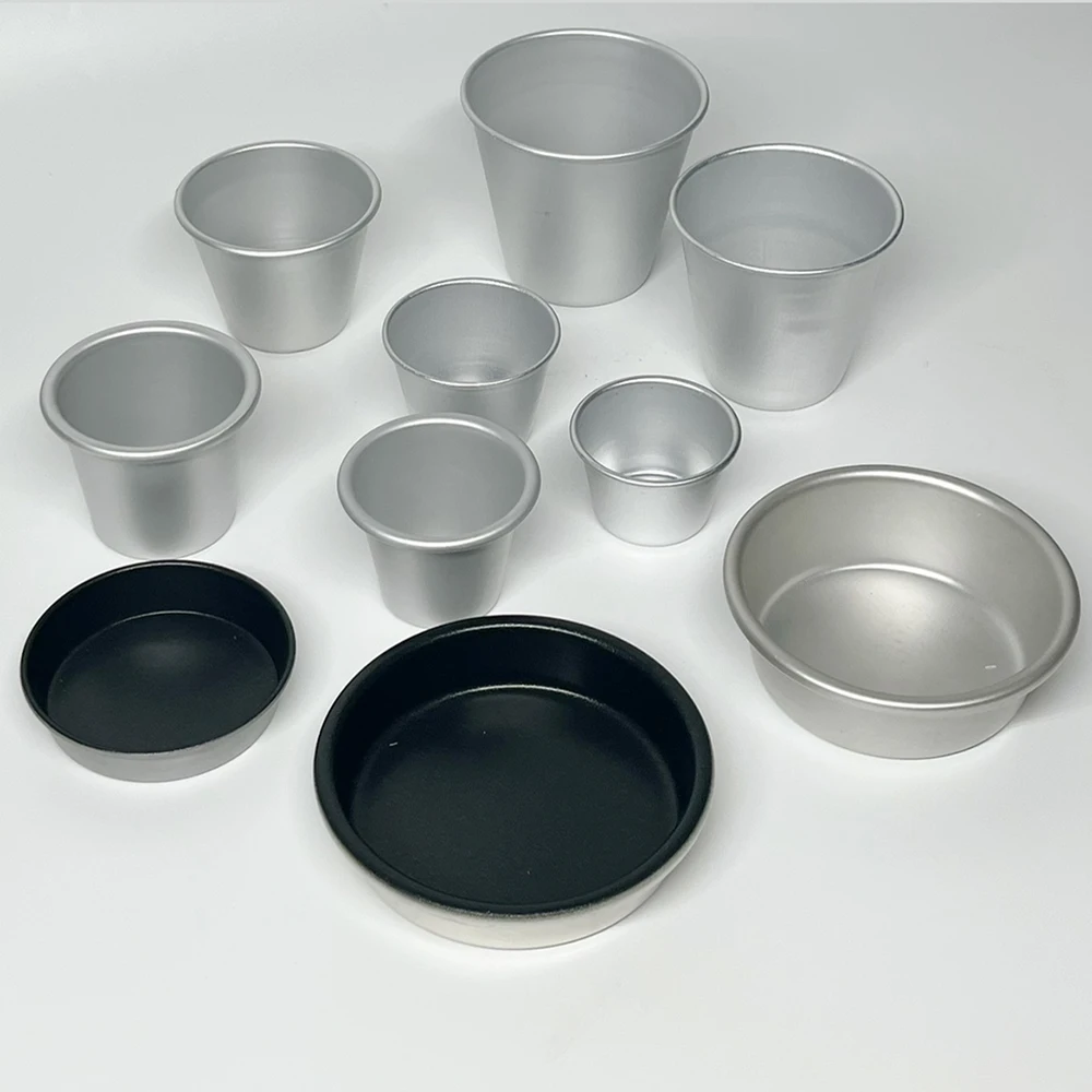 Nonstick Baking Cups Metal Aluminum Baking Form Mould Optional Size Pastry Pudding Mold Decorating Tool