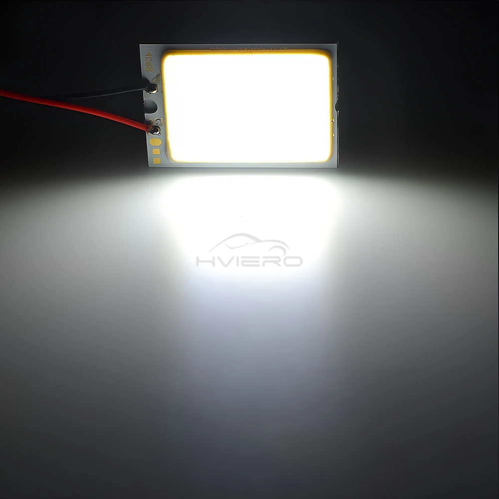 2/4/8/10Pcs Car Interior Reading Panel Lamp Led Cob 16/24/36/48SMD Parking Bulb Auto Super Bright Festoon License Plate Lights