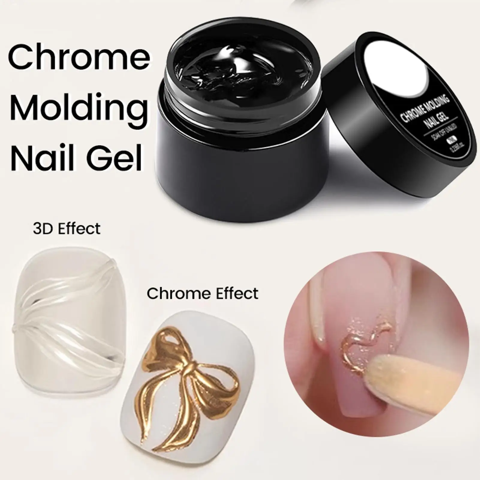 7ml 3D Nail Sculpting Gel LED/UV Nail Modeling Glue 7ml Non-Sticky Fingernail Builder Glue Manicure Supplies For Home Indoor