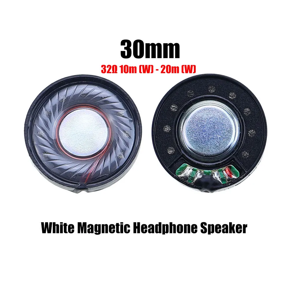 2 قطعة 32 أوم 32R 10 متر (ث)-20 متر (ث) 27 مللي متر 30 مللي متر 40 مللي متر 50 مللي متر سماعة سائق Hifi سماعة الرأس المغناطيسي الحد من الضوضاء مكبر الصوت
