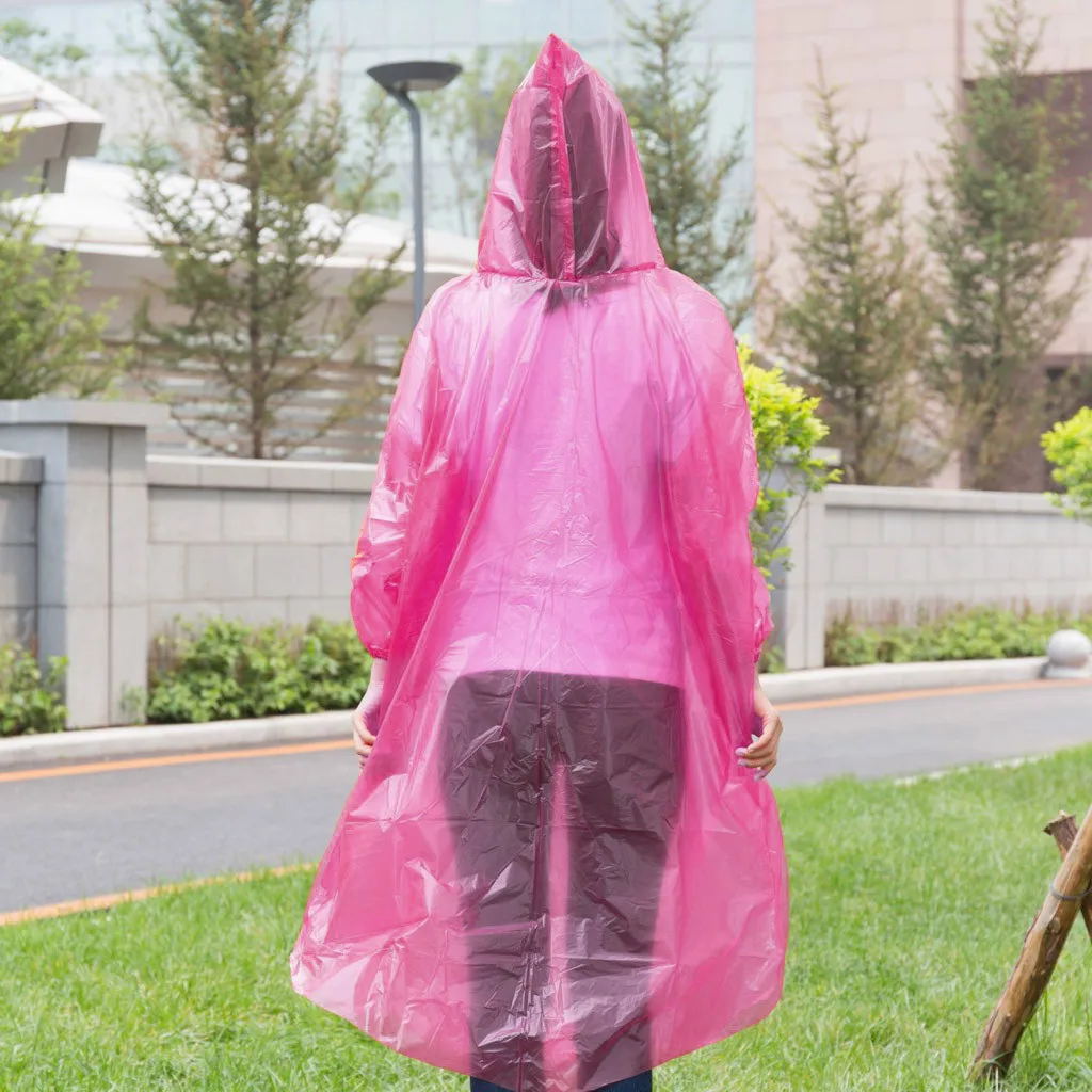 Disposable Adult Emergency Waterproof Rain Coat Hiking Camping Hood Waterproof Quick Drying Raincoat Impermeable дождевик