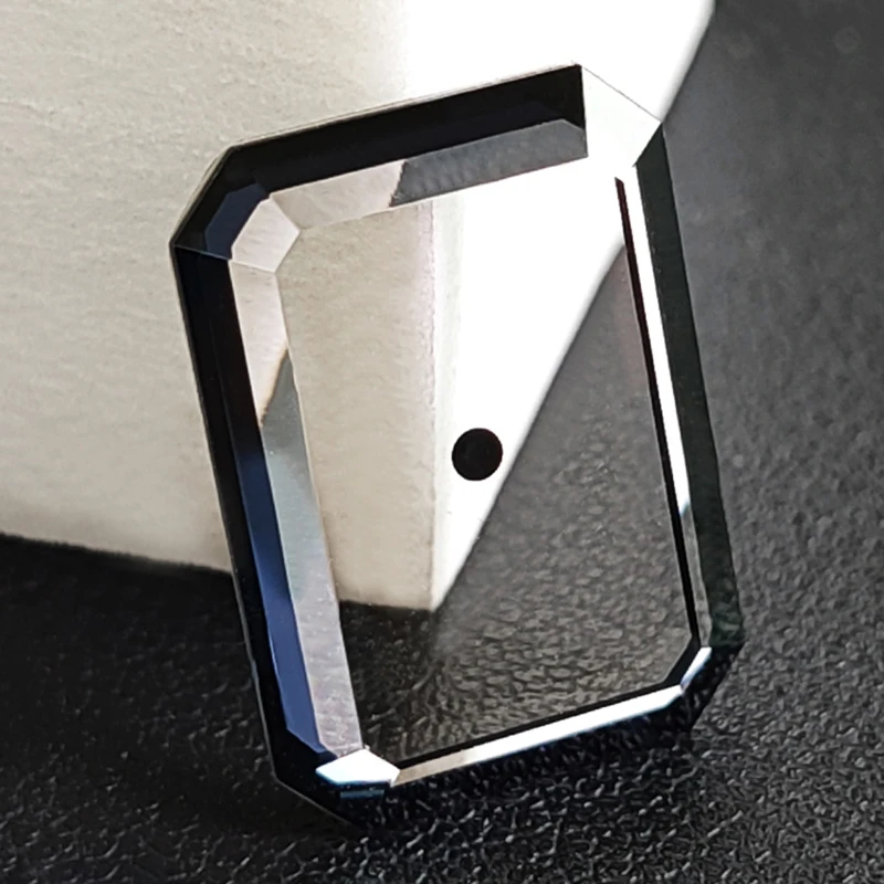 

Сапфировое минеральное стекло для часов, запасные части для премьера H3759 H4199 H3250 H3257, квадратное прозрачное с черным краем HD-стекла