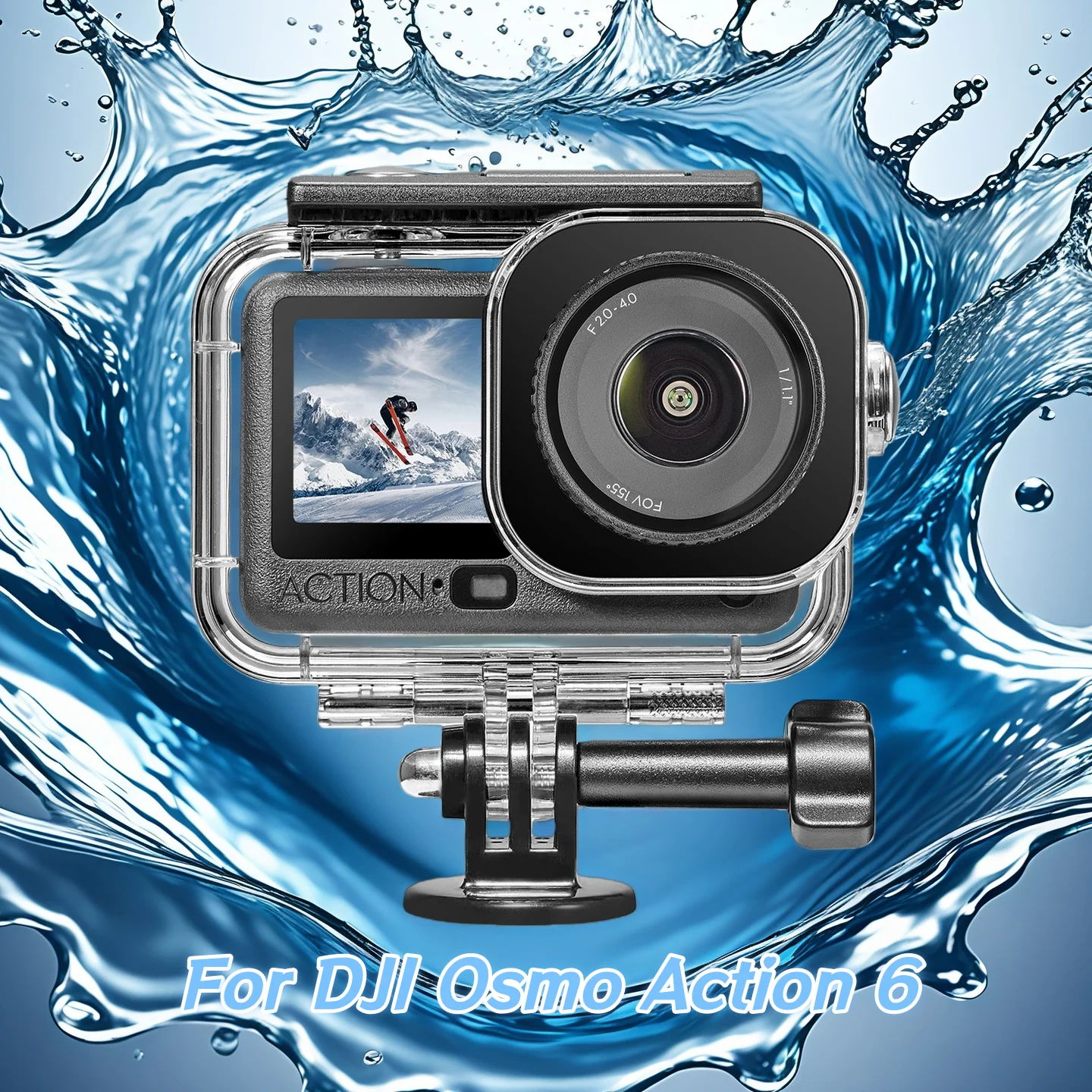 

For DJI Osmo Action 6 Invisible Waterproof Case for Action Cameras and Underwater Sports